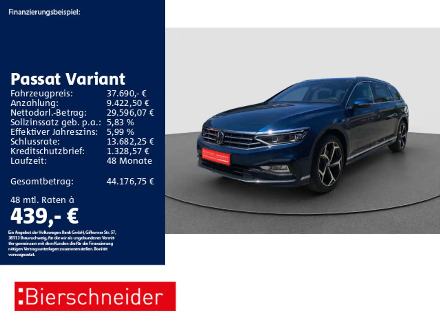 Volkswagen Passat Variant 2.0 TDI DSG R-Line NP 76.760 AHK Blauw - 1