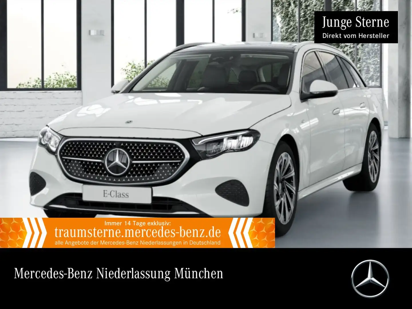 Mercedes-Benz E 300 e T Hybrid Avantgarde Pano Distr. LED AHK 9G Weiß - 1