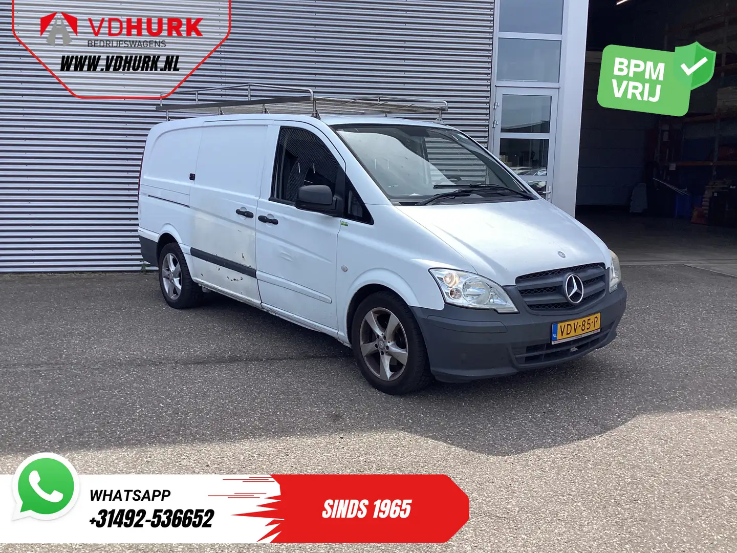 Mercedes-Benz Vito 113 CDI L2 EXPORT ONLY Imperiaal/ LMV/ Trekhaak Wit - 1