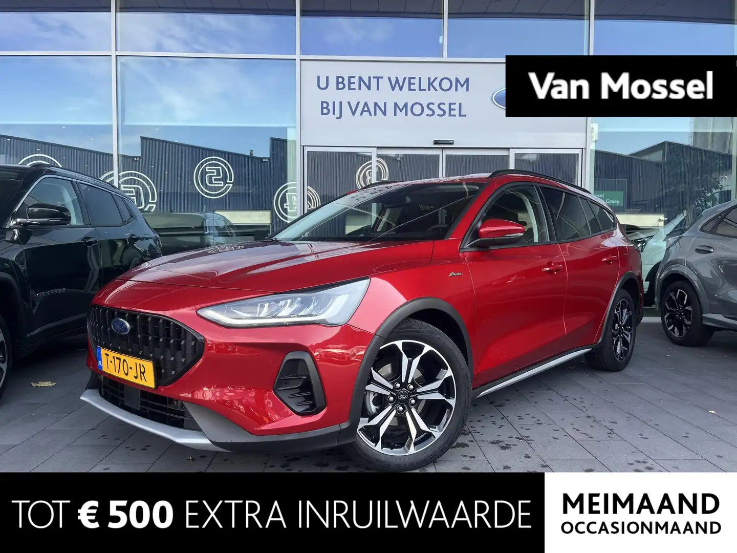 Ford Focus Wagon 1.0 EcoBoost Hybrid Active Style 155PK Autom Rouge - 1
