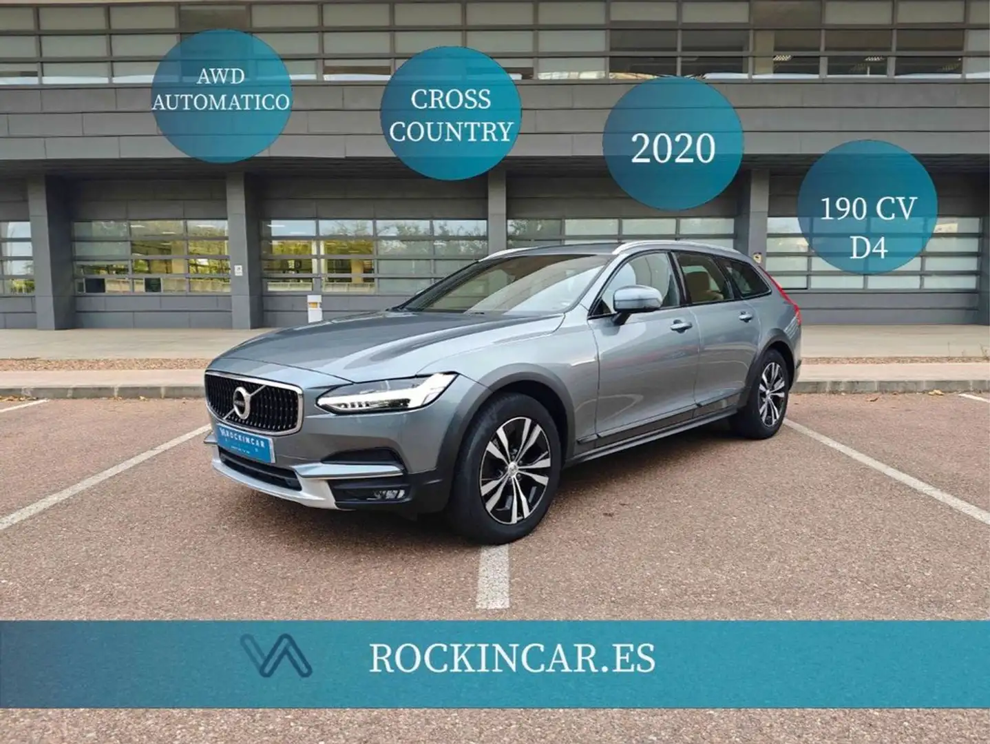 Volvo V90 Cross Country 2.0 D4 AWD Pro Auto Gris - 1