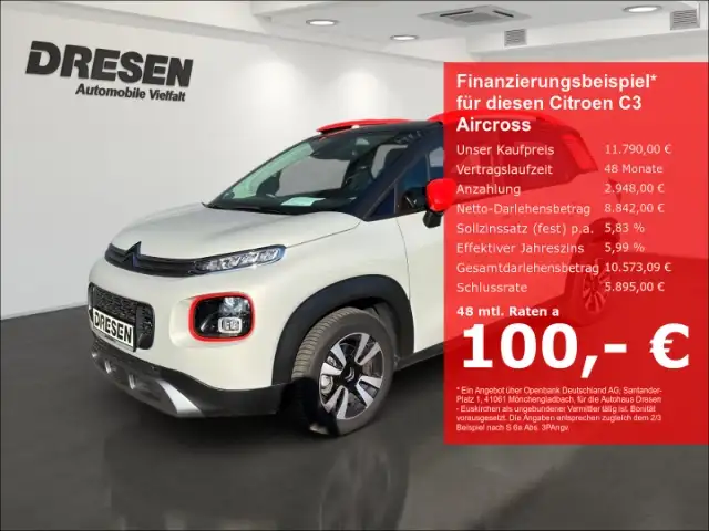 Citroen C3 Aircross 1.2 PureTech SHINE Klima/Sitzheizung/LM-Felgen
