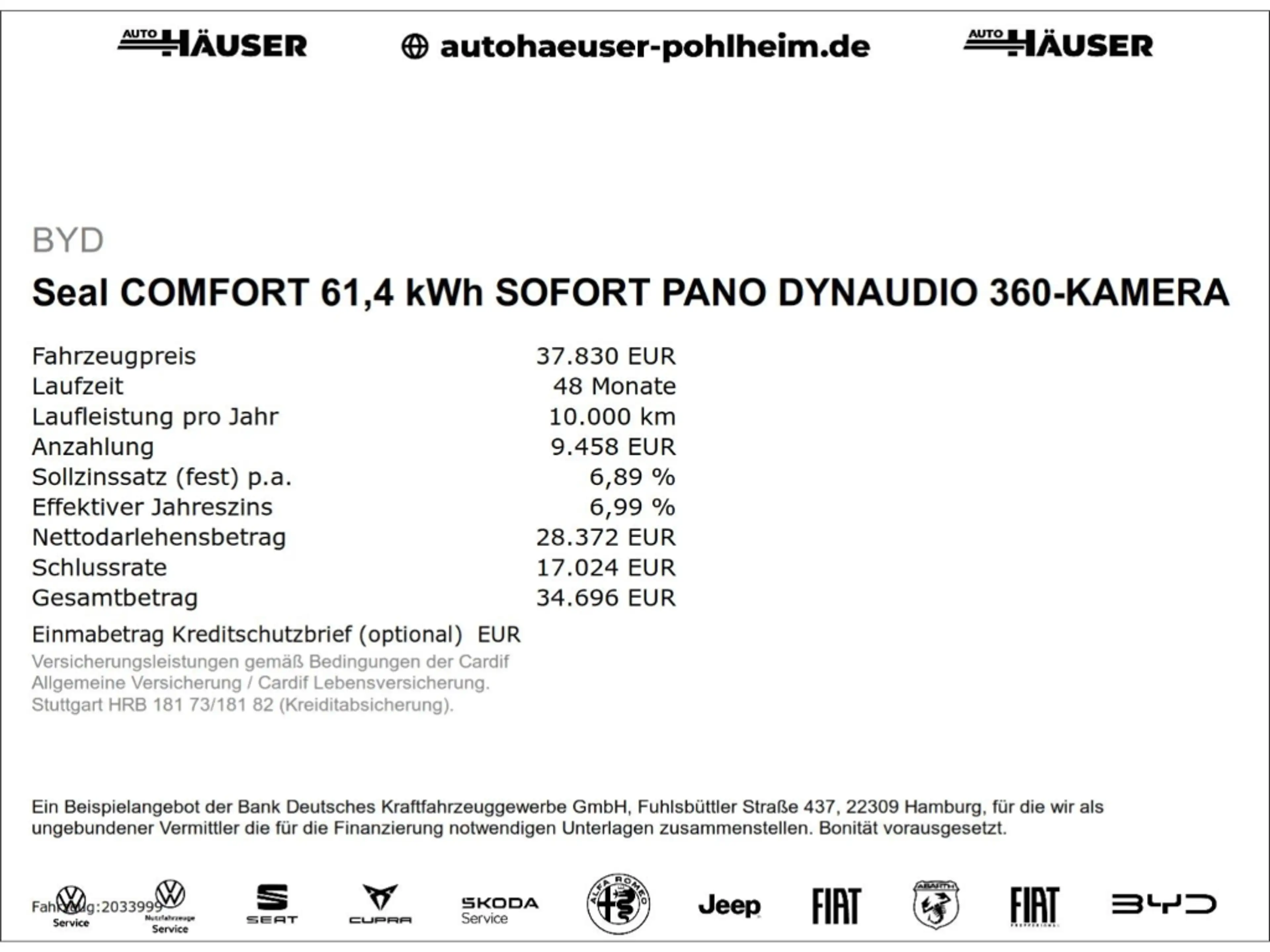BYD Seal Comfort 61,4 kWh JULI PANO DYNAUDIO 360-KAMERA NAV — photo 2