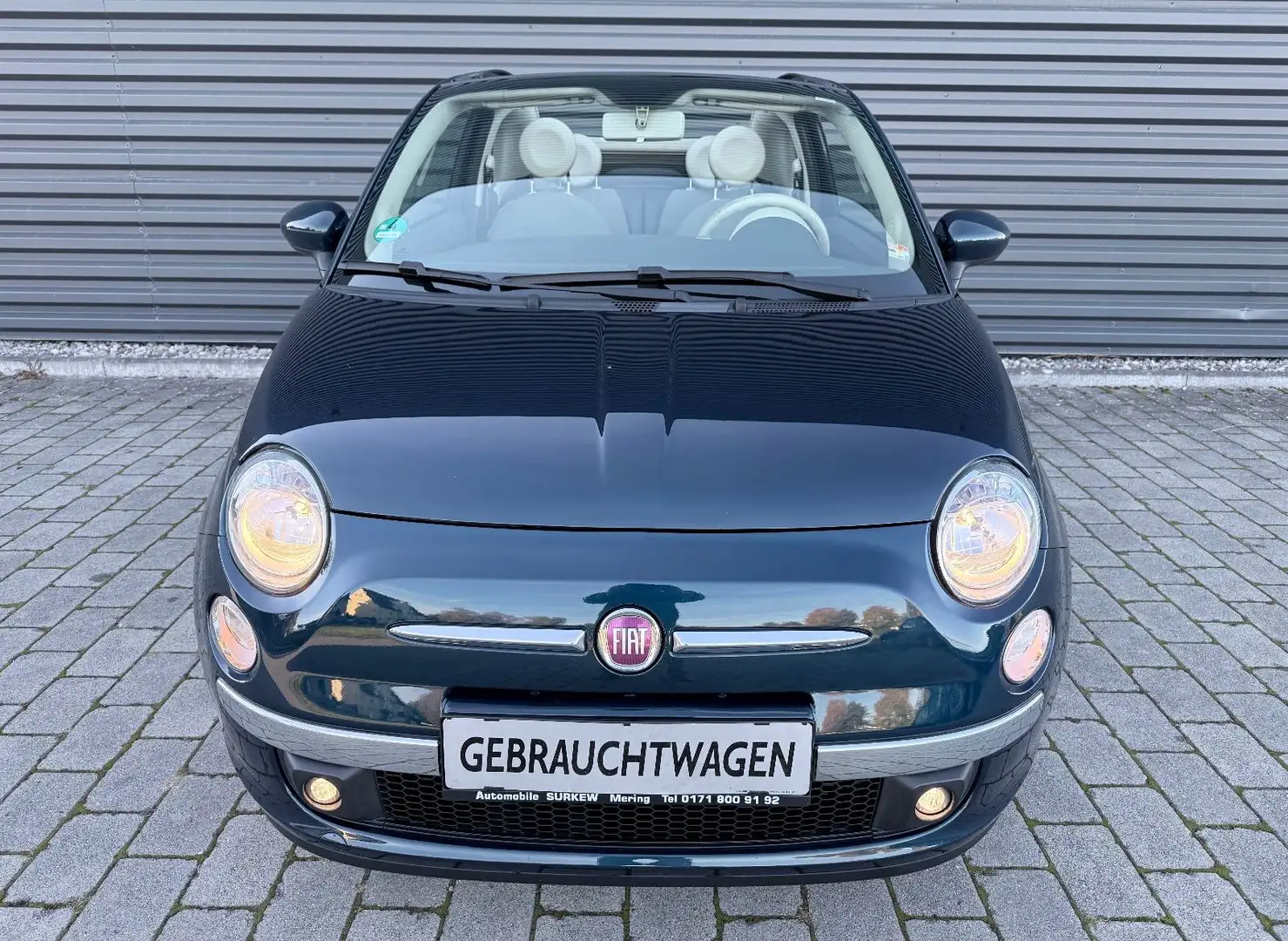 Fiat 500 Cabrio*Klima*Euro5*1 Hand* TÜV:neu Blau - 2