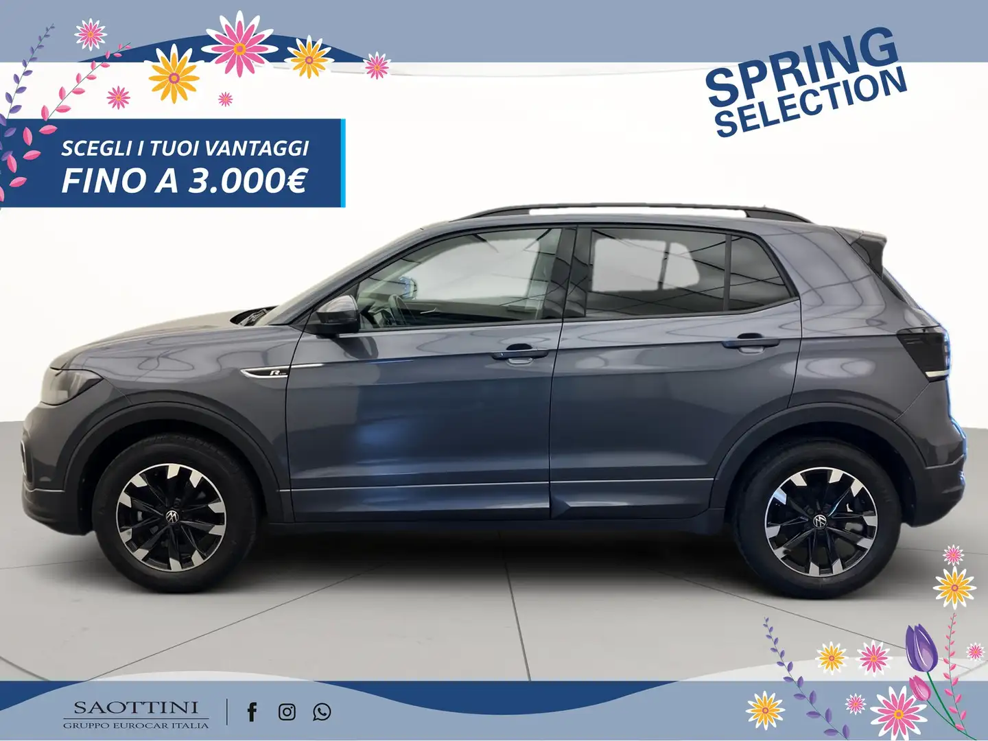 Volkswagen T-Cross 1.0 TSI Sport 95 CV Grijs - 2