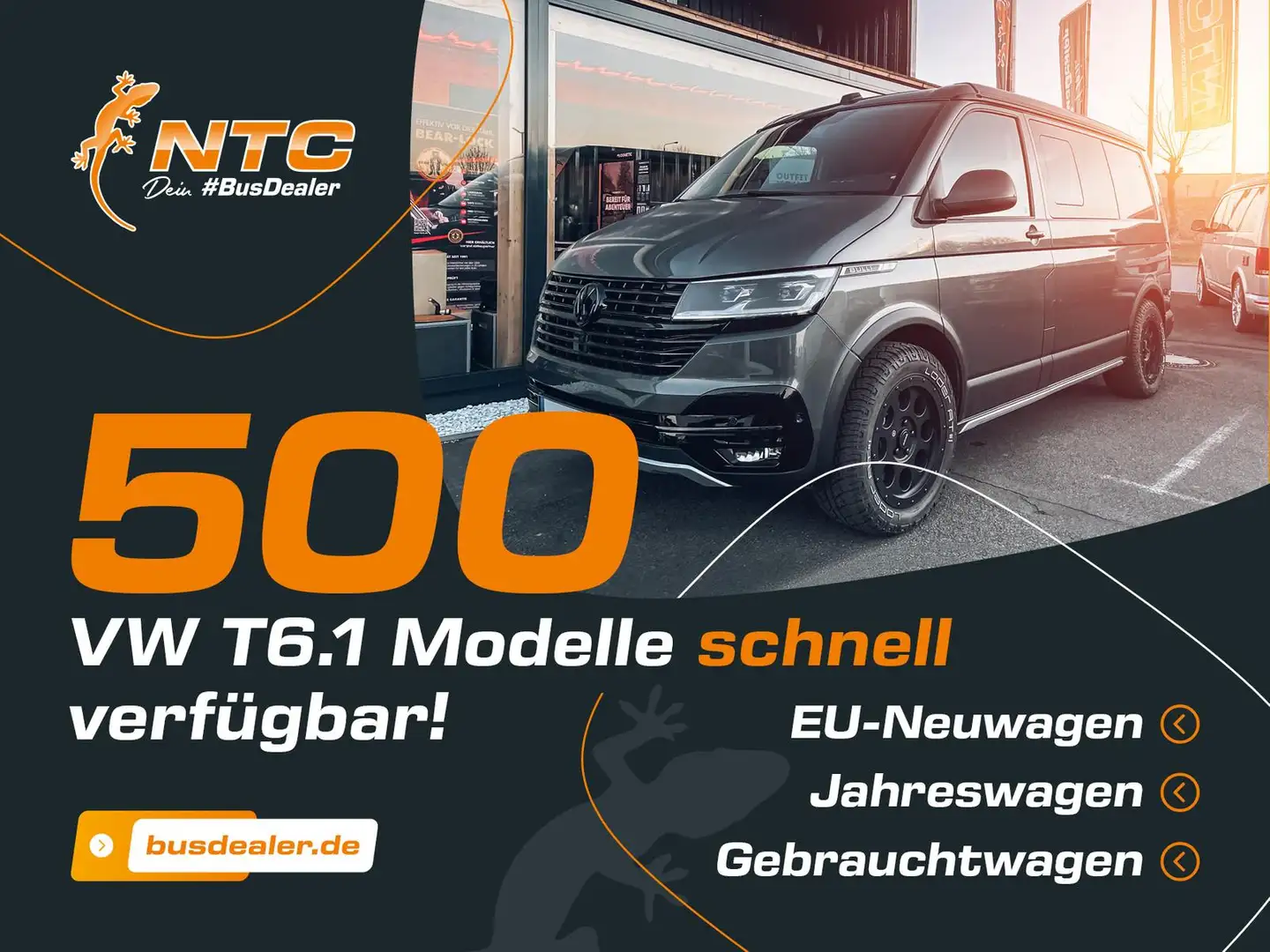 Volkswagen T6.1 Transporter T6.1 Kasten Mixto Teilv. DSG *LED*ACC*5Sitze* Beige - 2