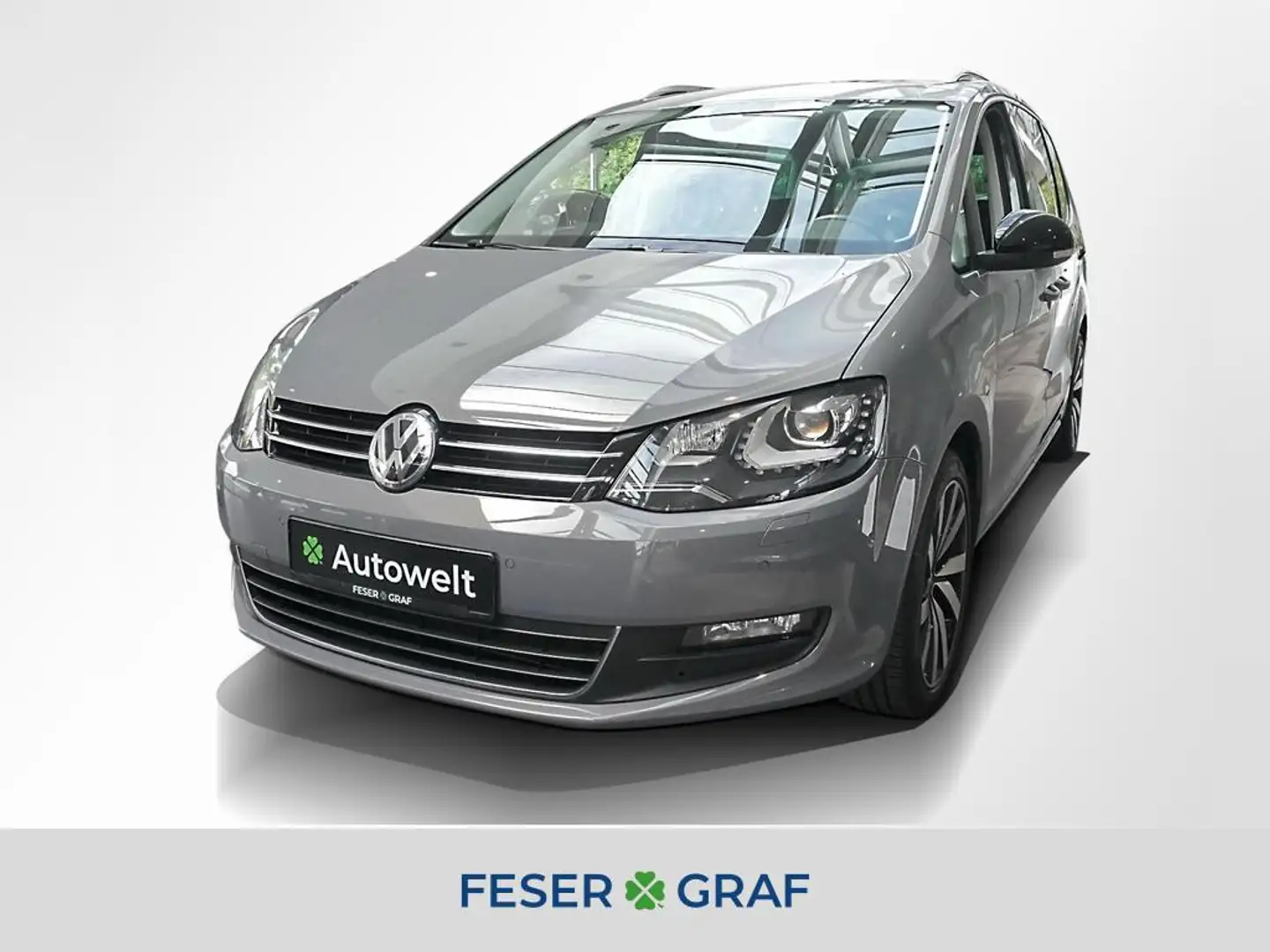 Volkswagen Sharan United 1.4 TSI DSG Navi AHK StandHz Pano Šedá - 1