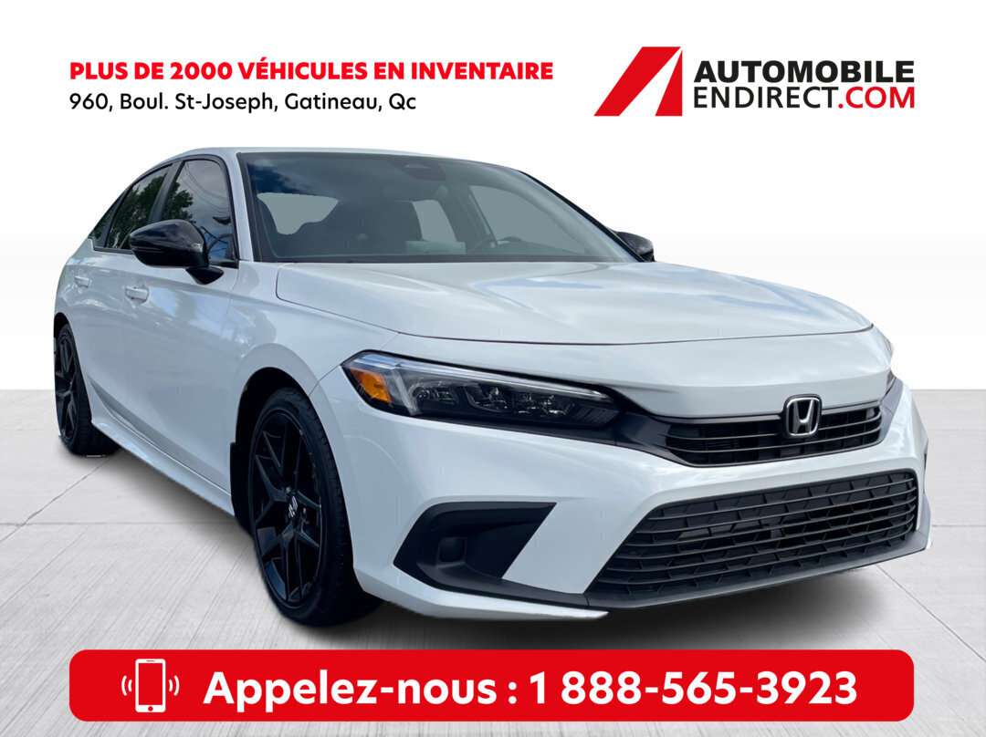 2024 Honda Civic Sedan Sport Mags Semi-Cuir Toit Sièges Chauffants