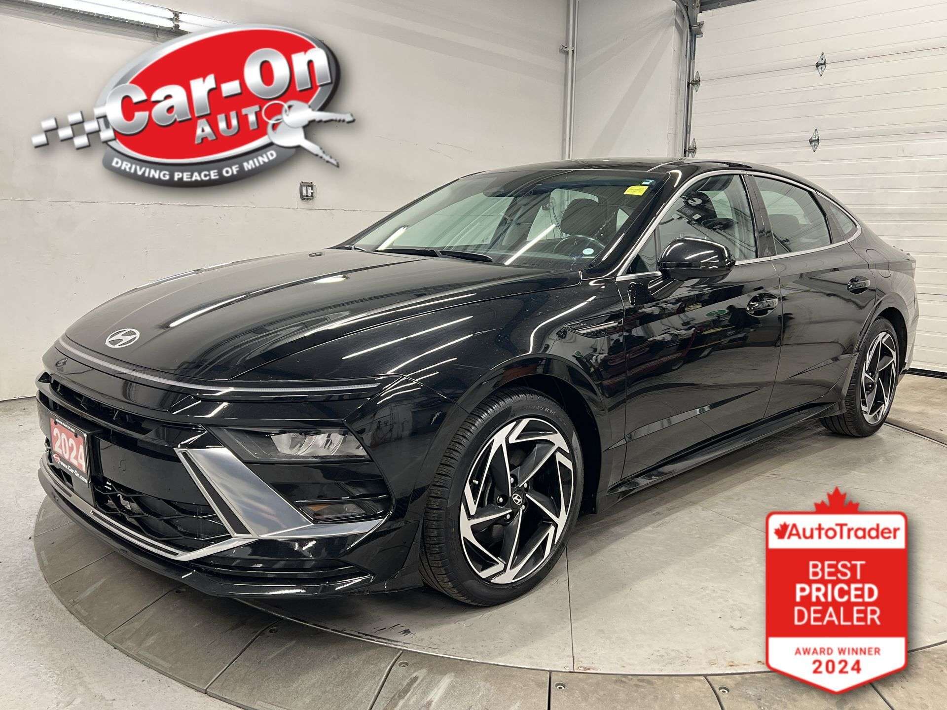 Black 2024 Hyundai Sonata SEL AWD Sedan All-Wheel Drive Automatic