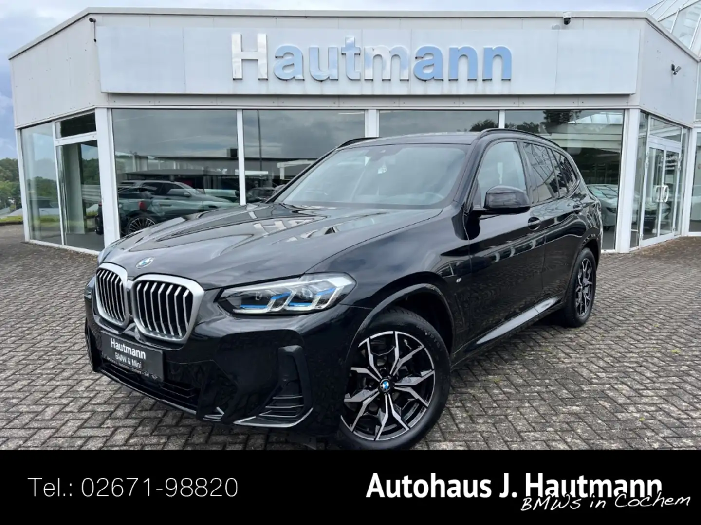 BMW X3 xDrive 20 d M Sport +AHK+LASER+HUP+PANO+ACC+ Noir - 1