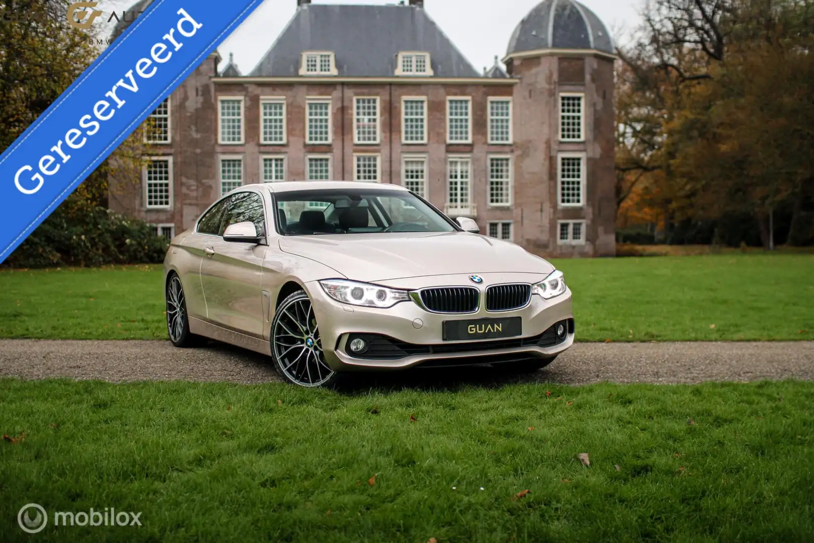 BMW 420 4-serie Coupé 420i Executive | NAP | 20 inch lm | Grijs - 2