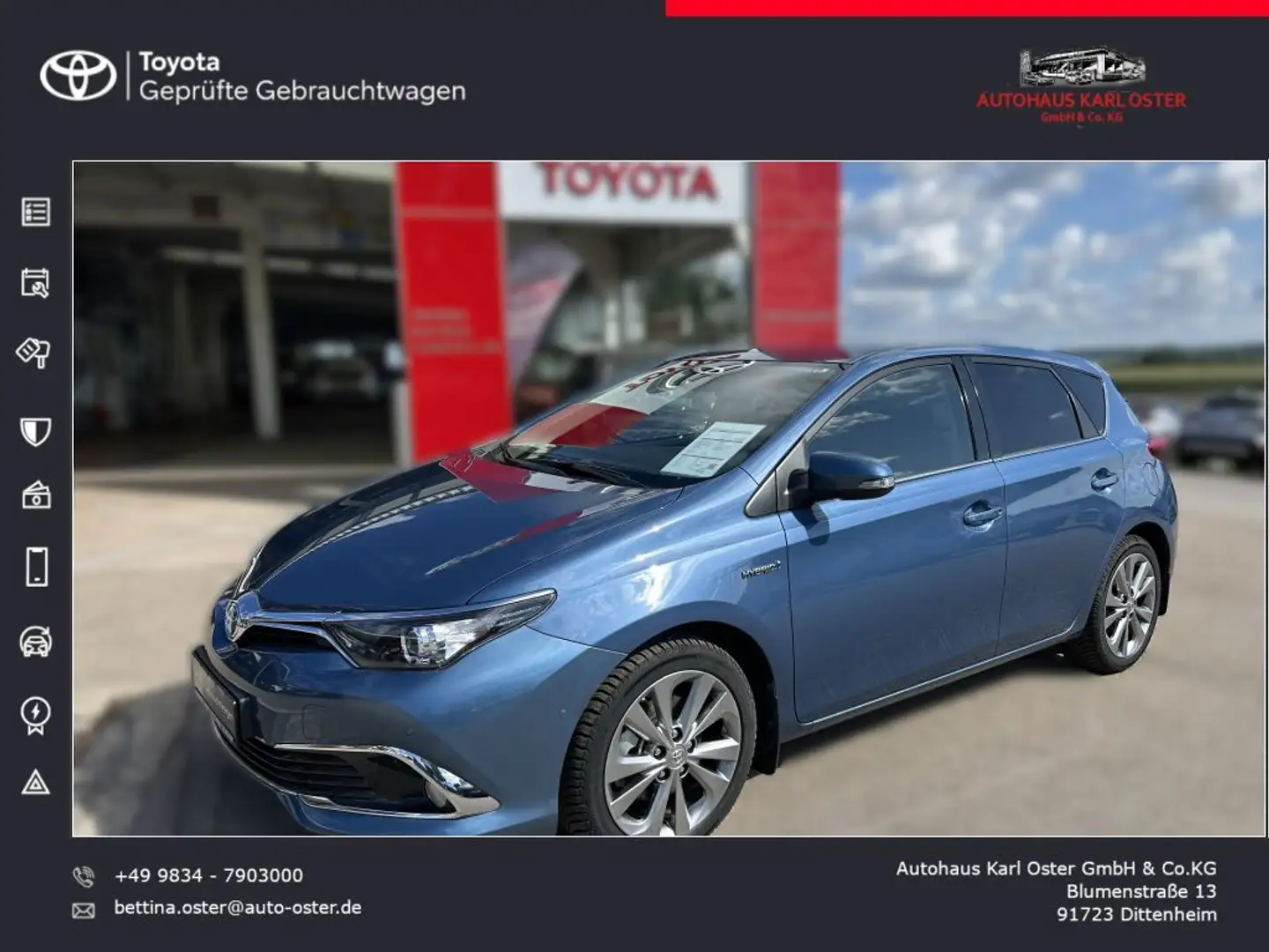 Toyota Auris 1.8 VVT-i Hybrid Automatik Executive Blau - 1