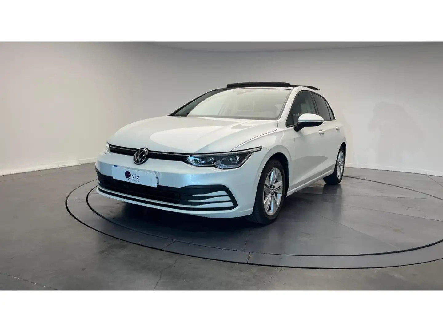 Volkswagen Golf 2.0 TDI S 150 DSG 1st / IQ Light / Toit ouvrant / Siege chauffant / Carplay Blanc - 1