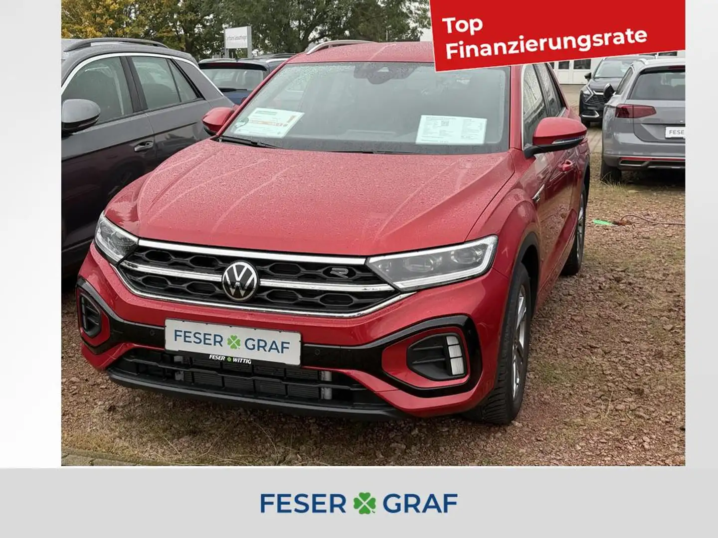 Volkswagen T-Roc 1.5 TSI R-Line DSG Standhz/LED-Plus/ACC Rot - 1