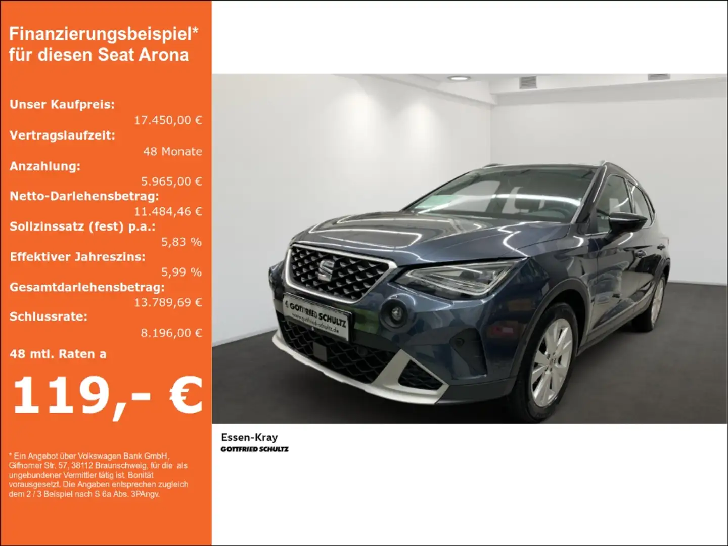 SEAT Arona Sitzheizung Parkpilot Xperience 1.0 Navi LED Keyle Gris - 1