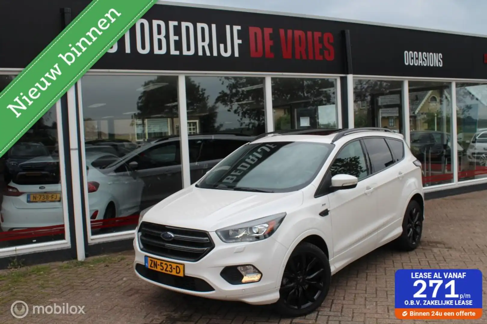 Ford Kuga 1.5 EcoBoost ST Line Panodak/19Inch/Camera/Trekhaa Bianco - 1