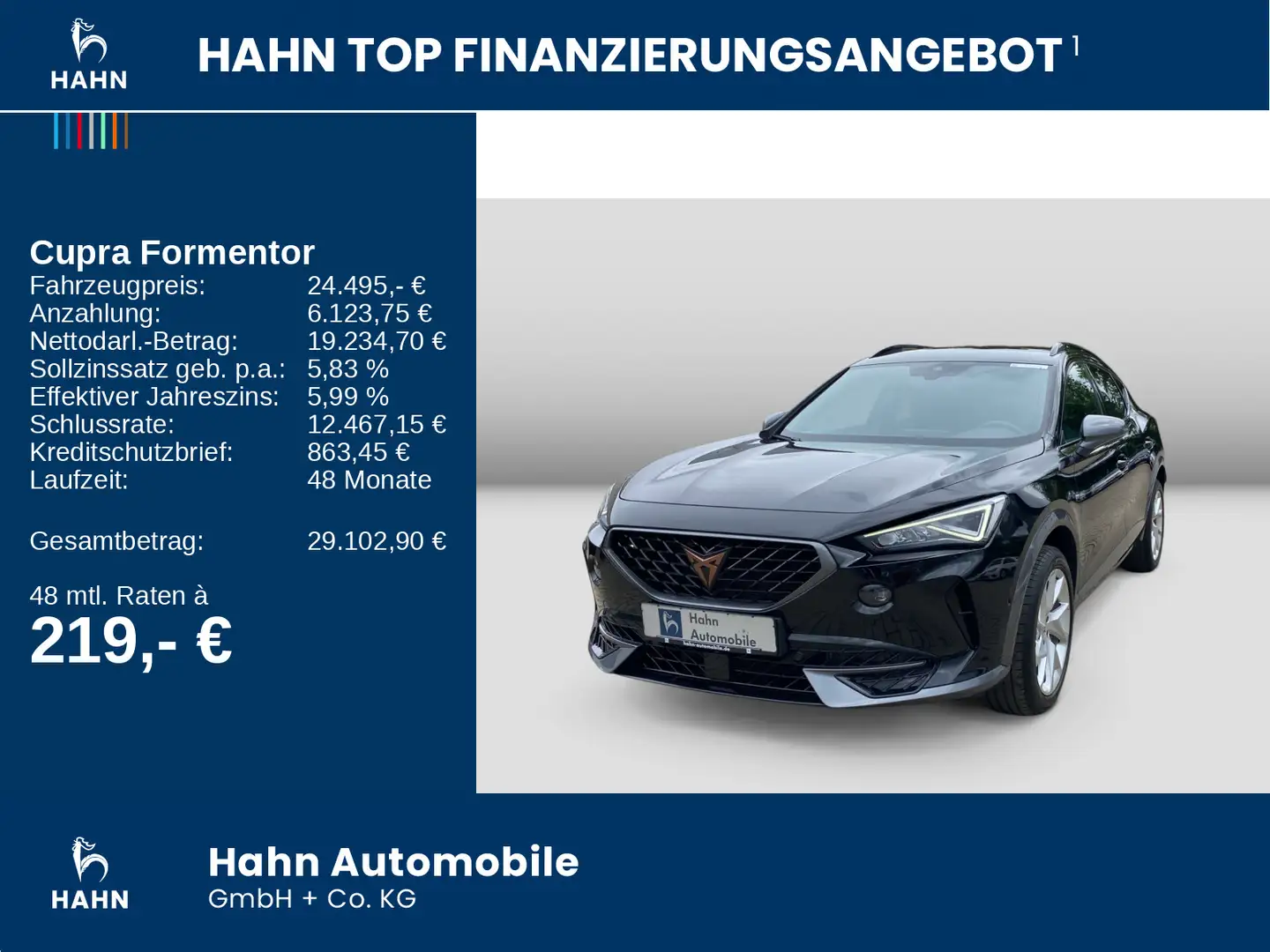 CUPRA Formentor 1.5TSI DSG LED ACC AHK PDC DAB Kessy Schwarz - 2