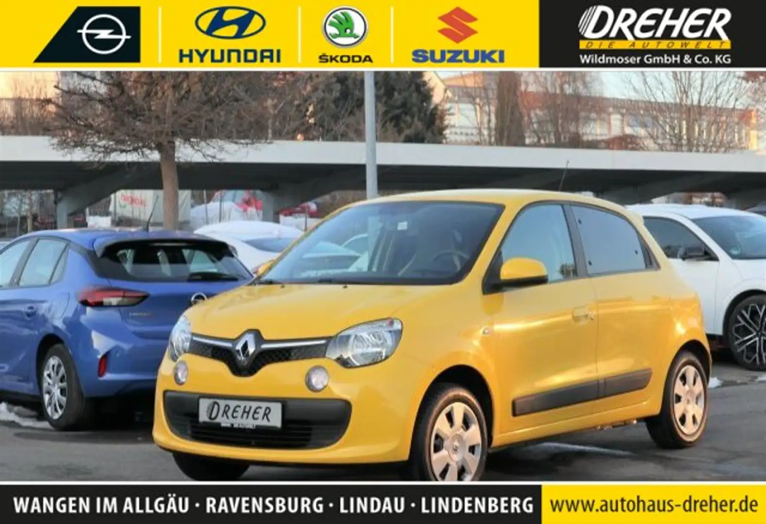 Renault Twingo Twingo 1.0 SCe 70 Experience BC/eFH./DAB Jaune - 1