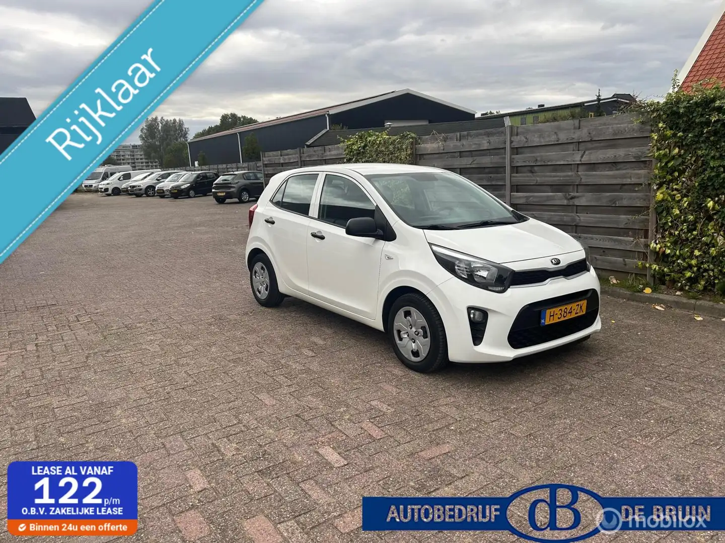 Kia Picanto 1.0 MPi EconomyLine Airco Wit - 1