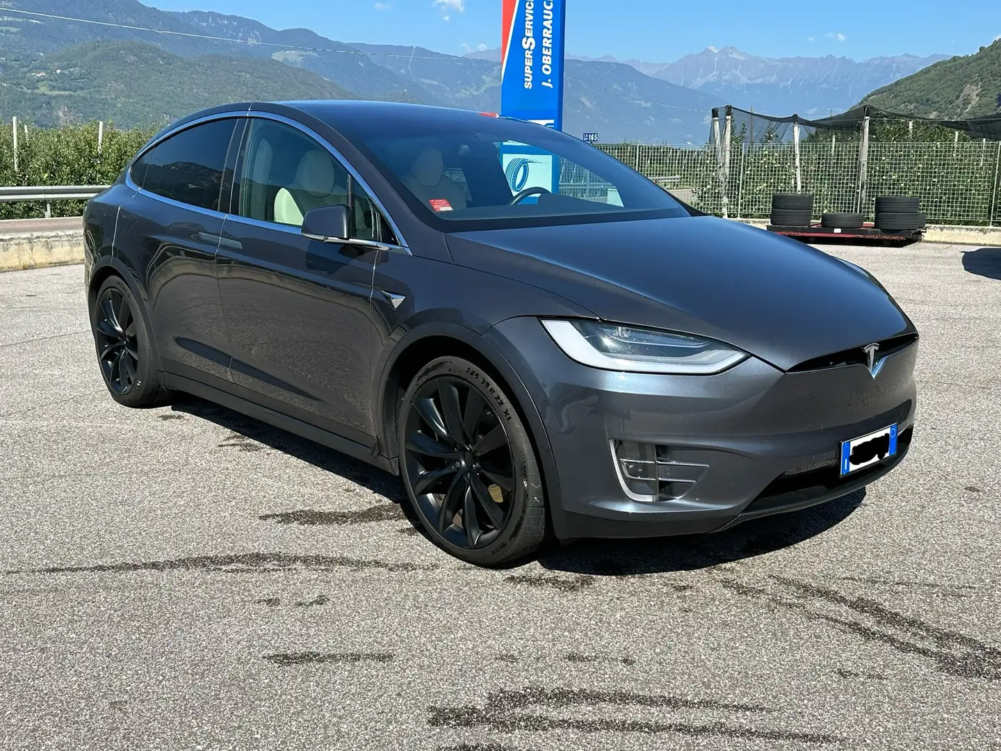 Tesla Model X Long Range Plus awd Grigio - 1