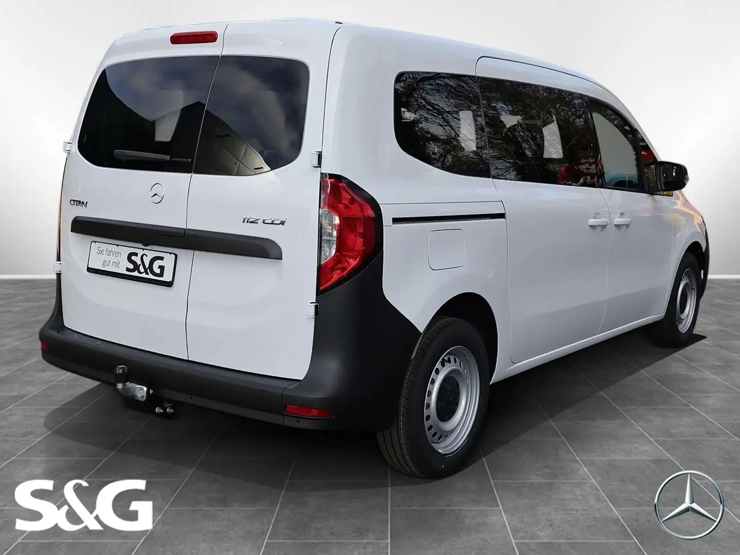 Mercedes-Benz Citan 112 CDI Mixto Lang MBUX+RüKam+AHK+Totwink Blanc - 2