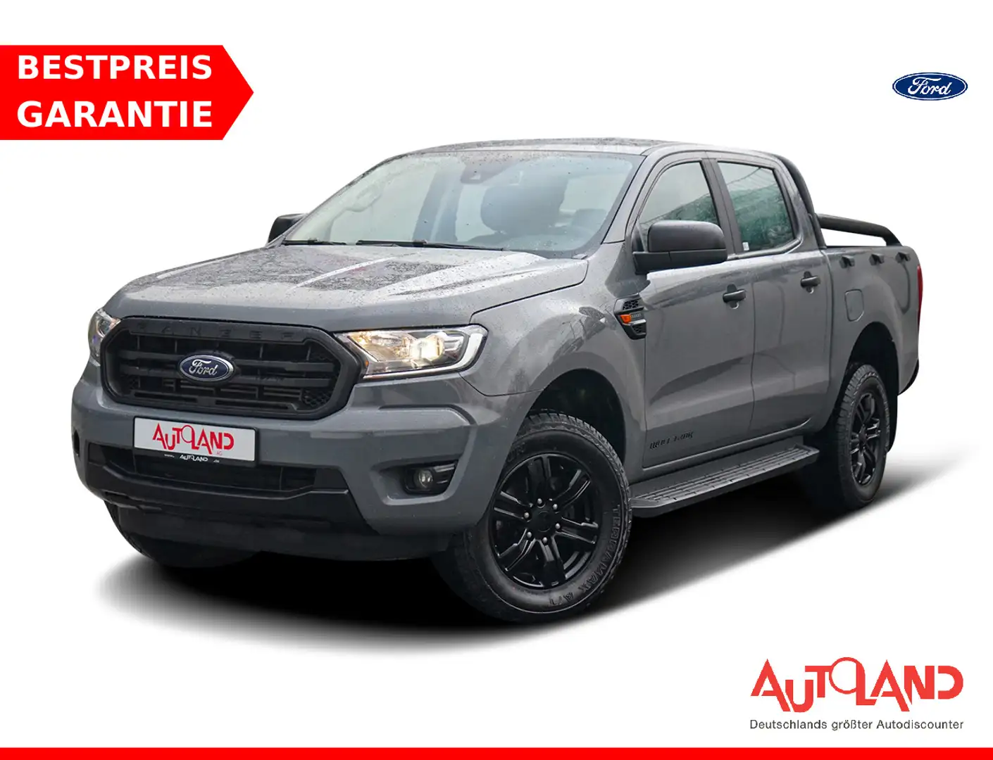 Ford Ranger 2.0 TDCi Wolftrak 4x4 AWD Tempomat AHK Gris - 1
