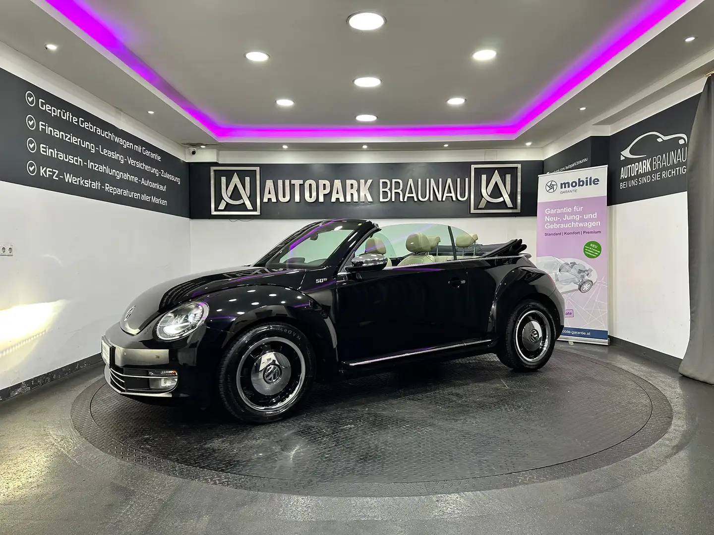 Volkswagen Beetle Sondermodell 50´s Design Cabriolet *1.BESITZ* Schwarz - 2