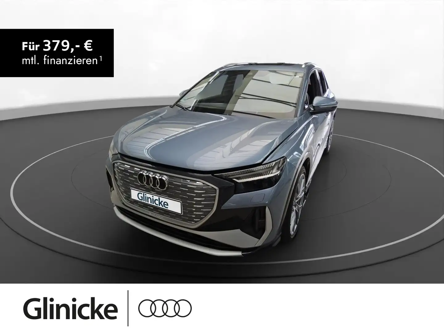 Audi Q4 e-tron 50 qu. S line Pano Matrix LM 21" RFK A Blau - 1