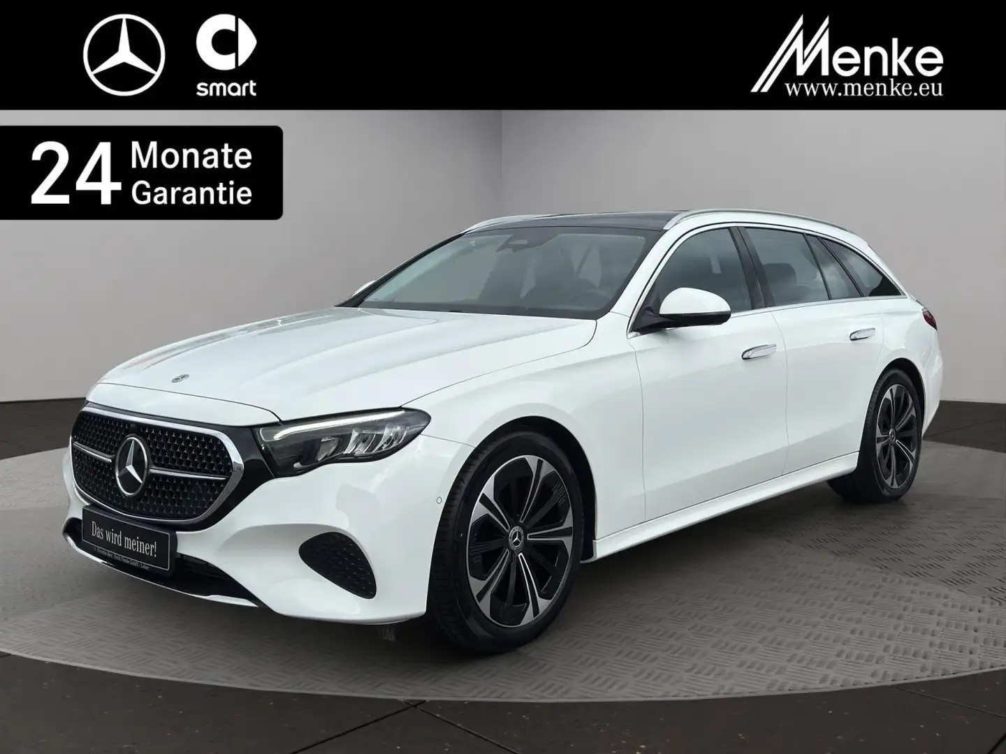 Mercedes-Benz E 220 d T-Mod Avantgarde Pano+AHK+Distro+KeyGo Blanc - 1
