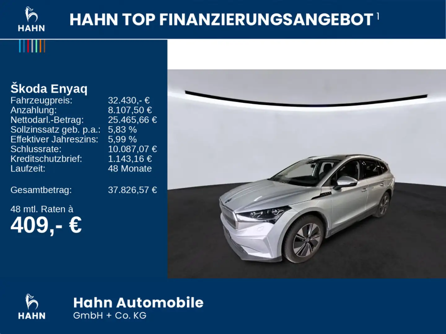 Skoda Enyaq iV 60 Loft ACC Wärmep SHZ Matrix-LED Navi Silber - 2