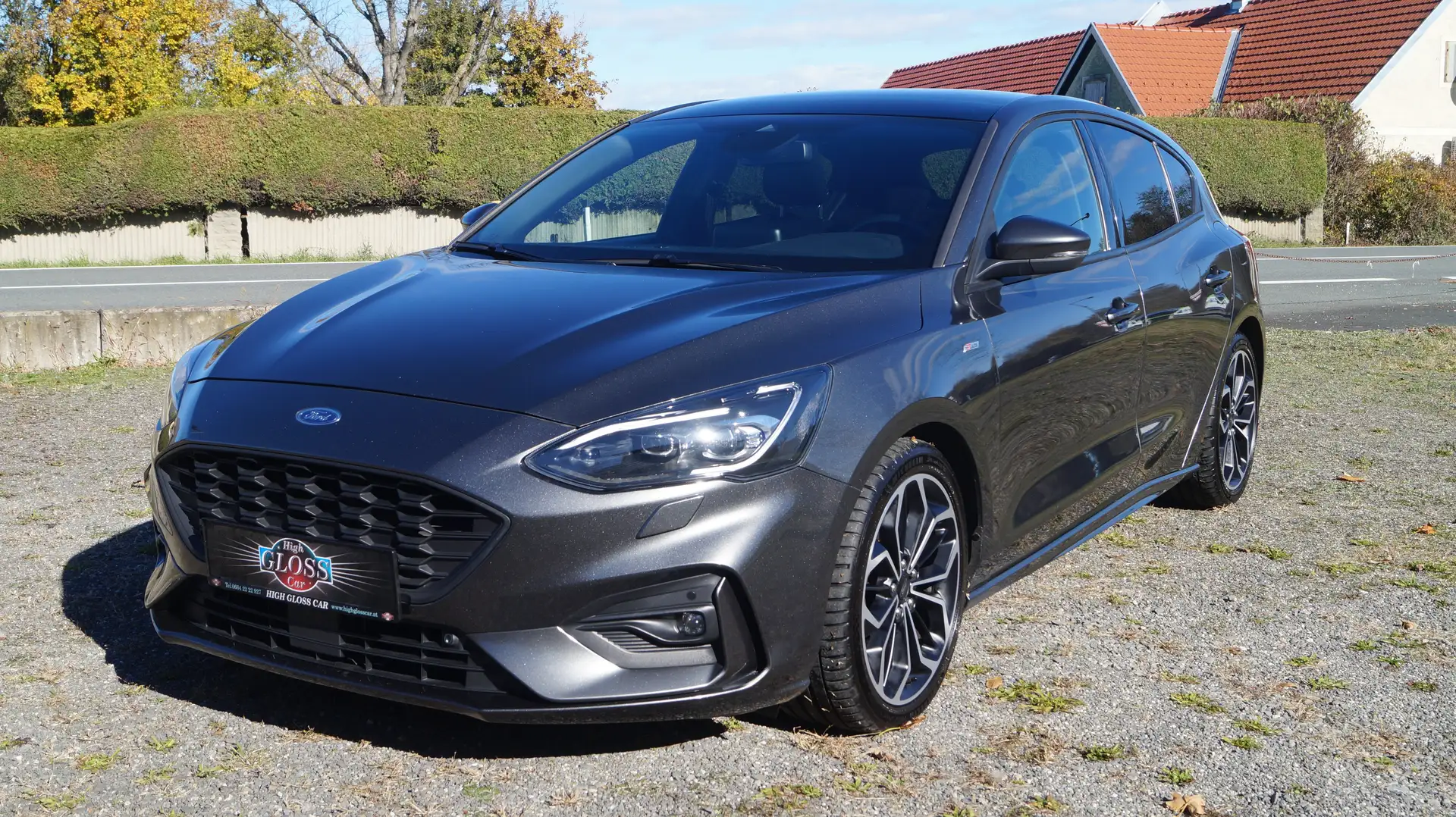 Ford Focus 2,0 EcoBlue SCR ST-Line, 1. BESITZ, UNFALLFREI Grau - 1