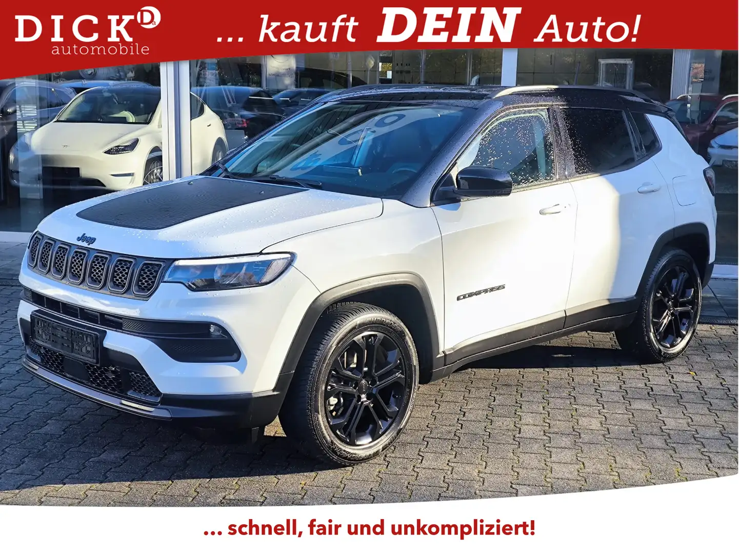 Jeep Compass Upland 4WD PHEV VIRTU+NAVI+SHZ+KAM+ACC+ Weiß - 1