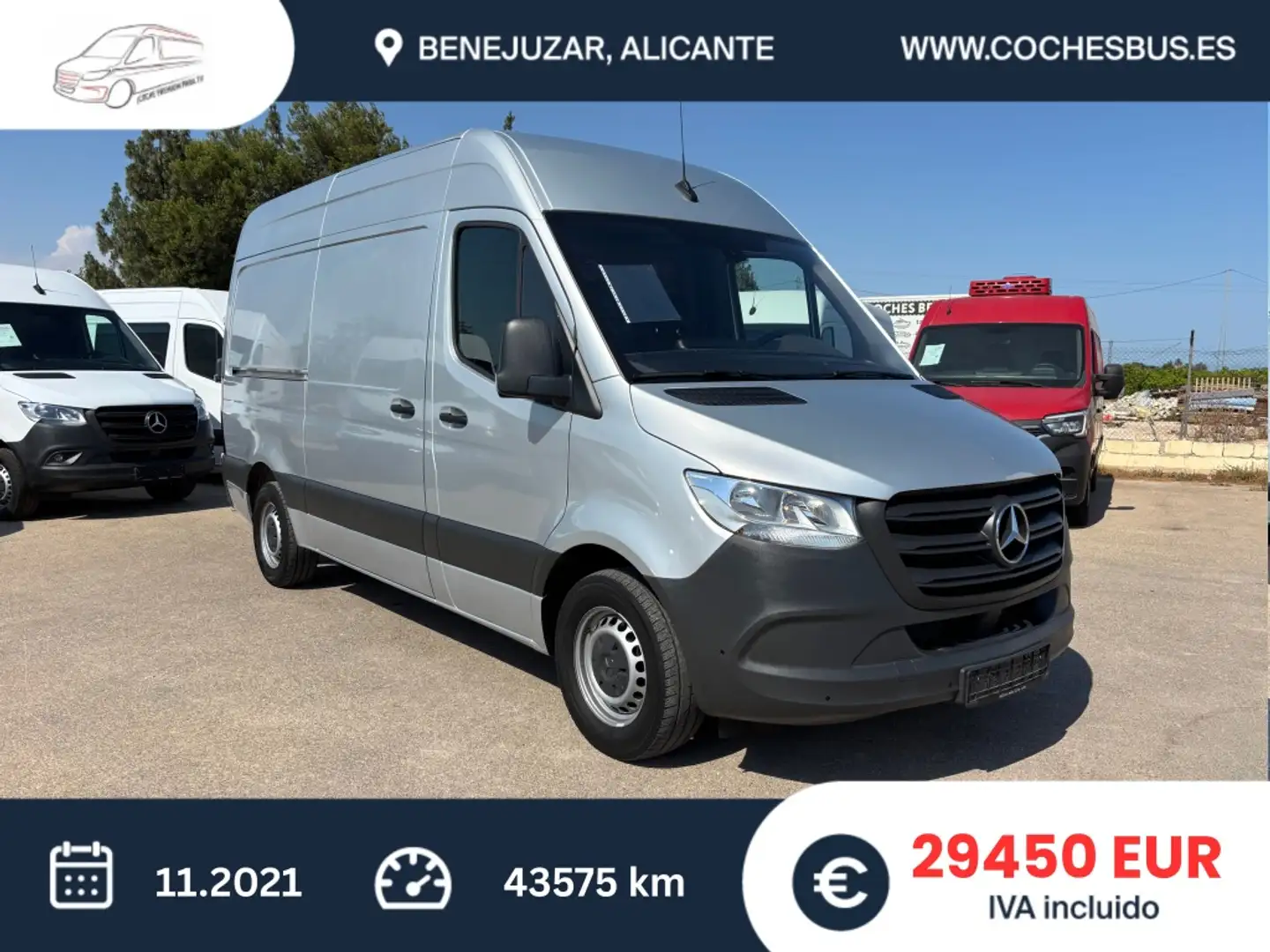 Mercedes-Benz Sprinter Furgón 315CDI Compacto tD 9G-Tronic Grijs - 1