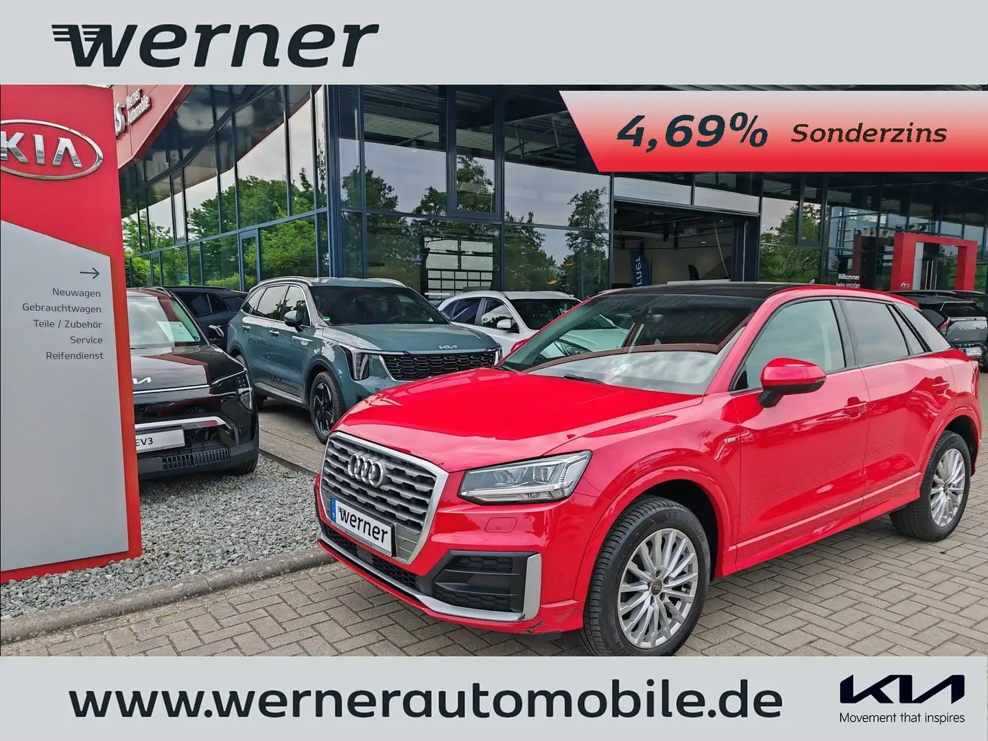 Audi Q2 30 1.6 TDI design S line LED Navi Pano Roşu - 1