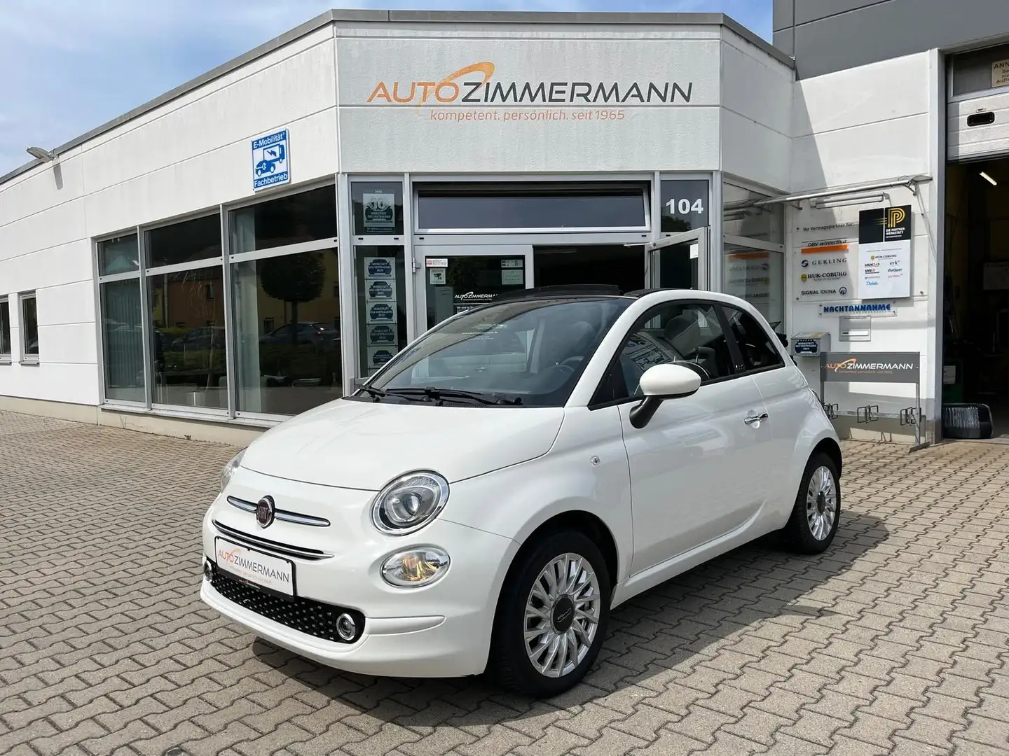Fiat 500C 500 Cabrio Dolcevita DAB Navi PDC Weiß - 1