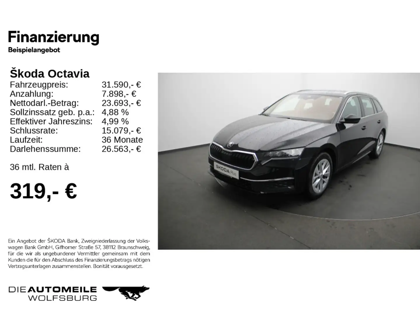 Skoda Octavia 4 IV Combi 2.0 TDI DSG Selection AHK/NAV Negro - 2