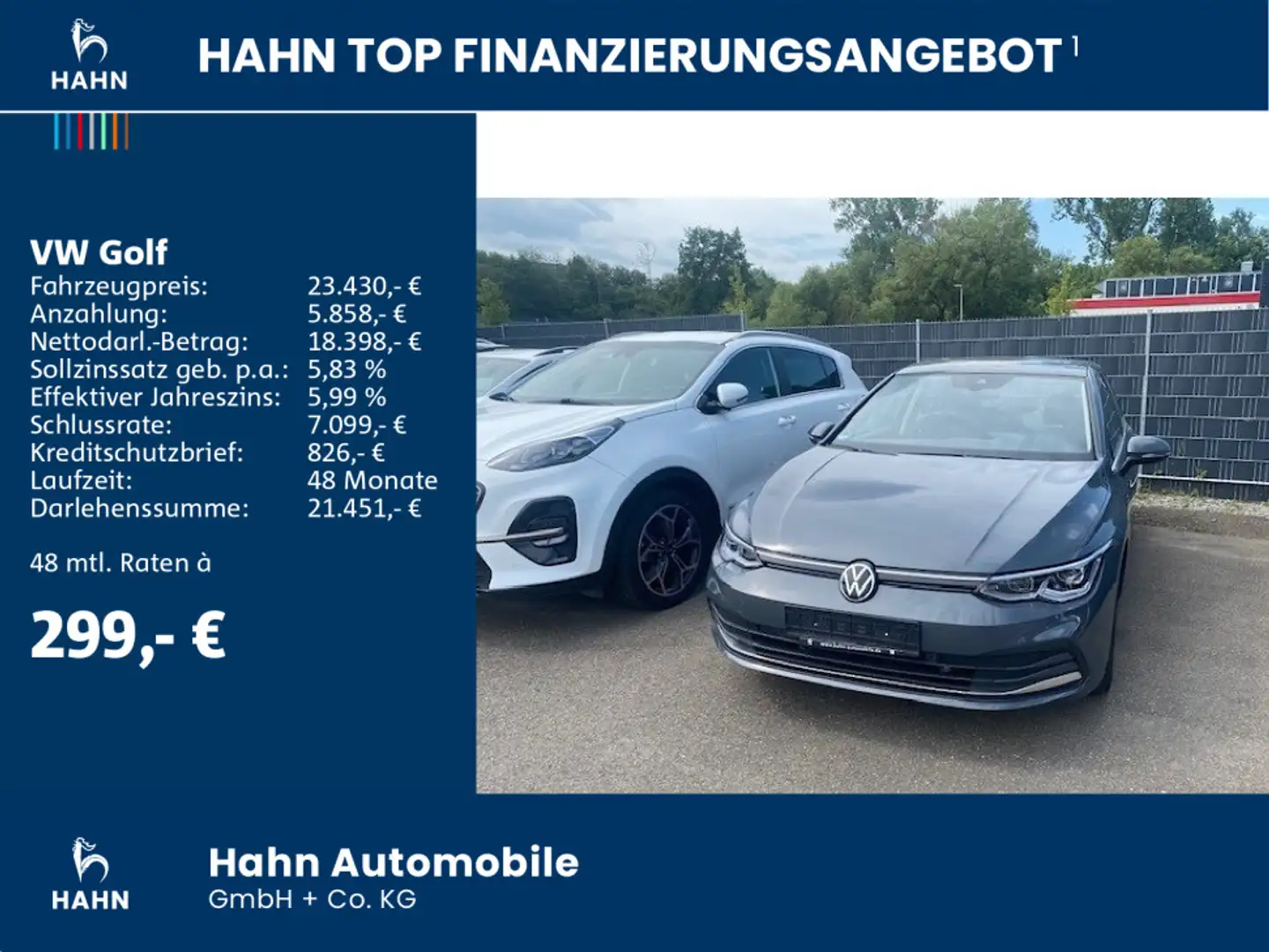 Volkswagen Golf VIII 1.5 TSI Style Navi Pano ACC LED Klima Grau - 2
