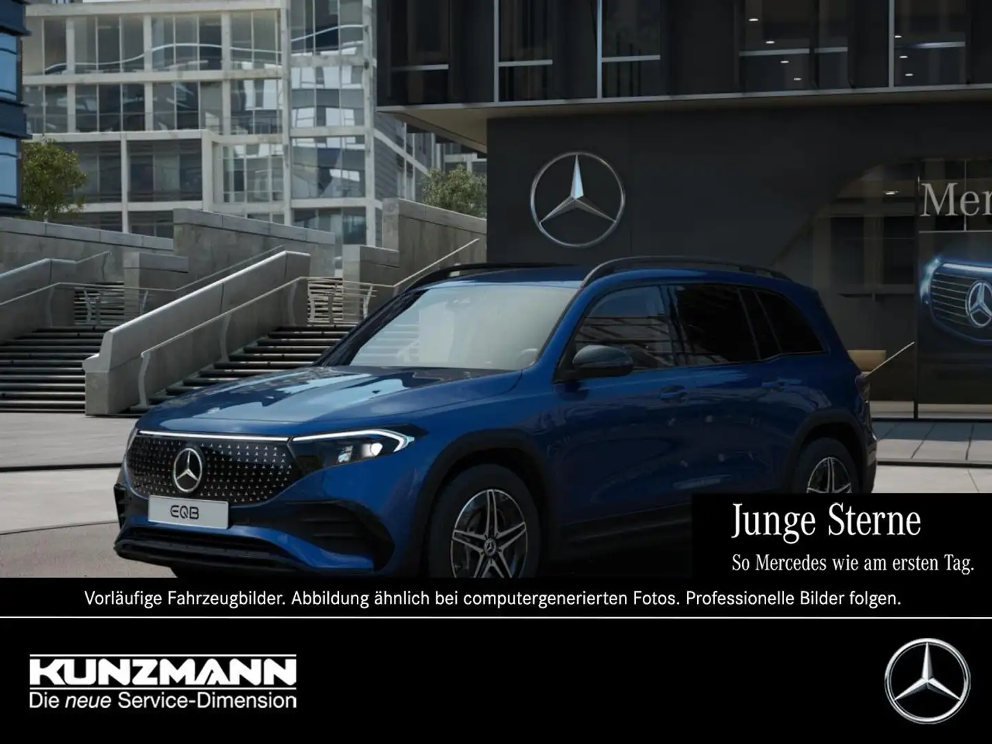 Mercedes-Benz EQB 350 4M AMG Night Navi Distronic AHK Kamera Blau - 1