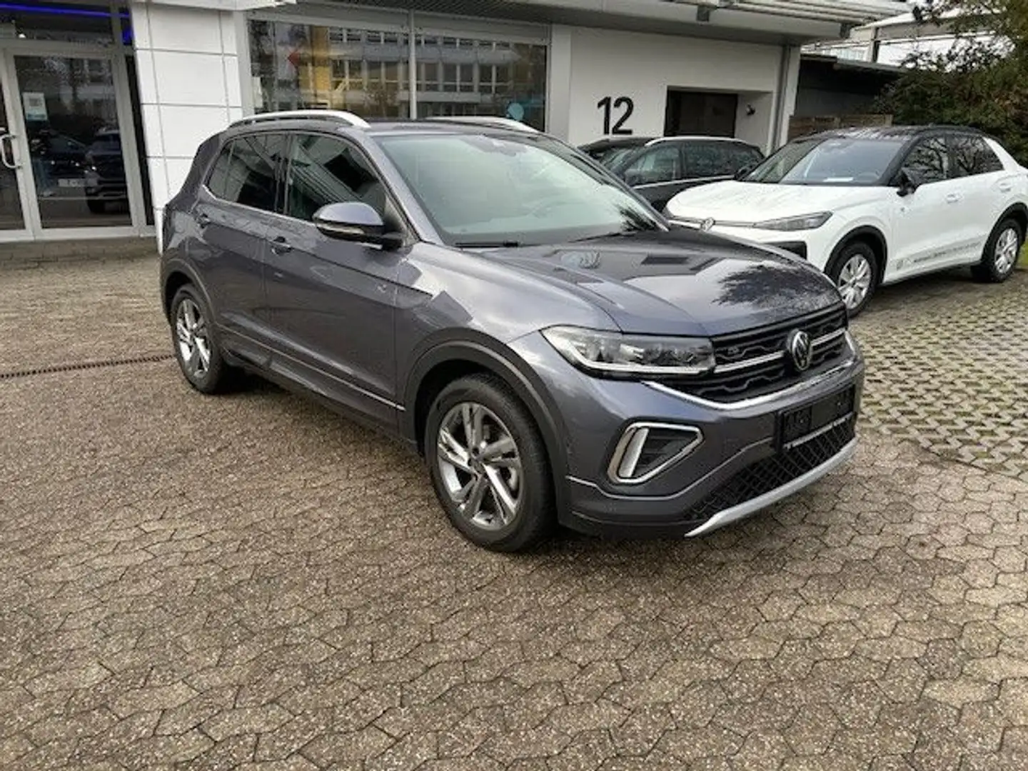Volkswagen T-Cross 1.0 TSI R-Line AHK Kamera Gris - 2