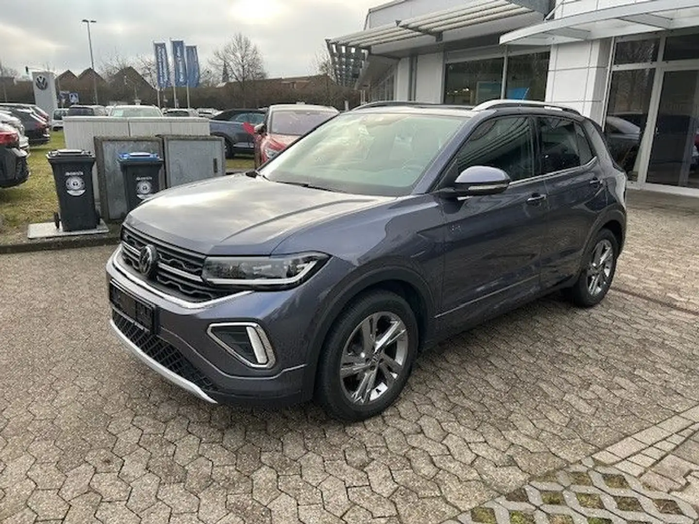 Volkswagen T-Cross 1.0 TSI R-Line AHK Kamera Gris - 1