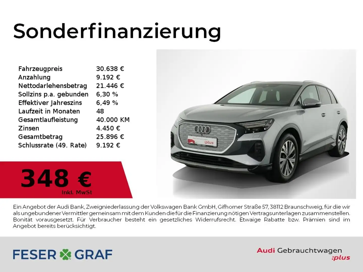 Audi Q4 e-tron 40 e-tron advanced Pano,Matrix,Navi Silber - 1
