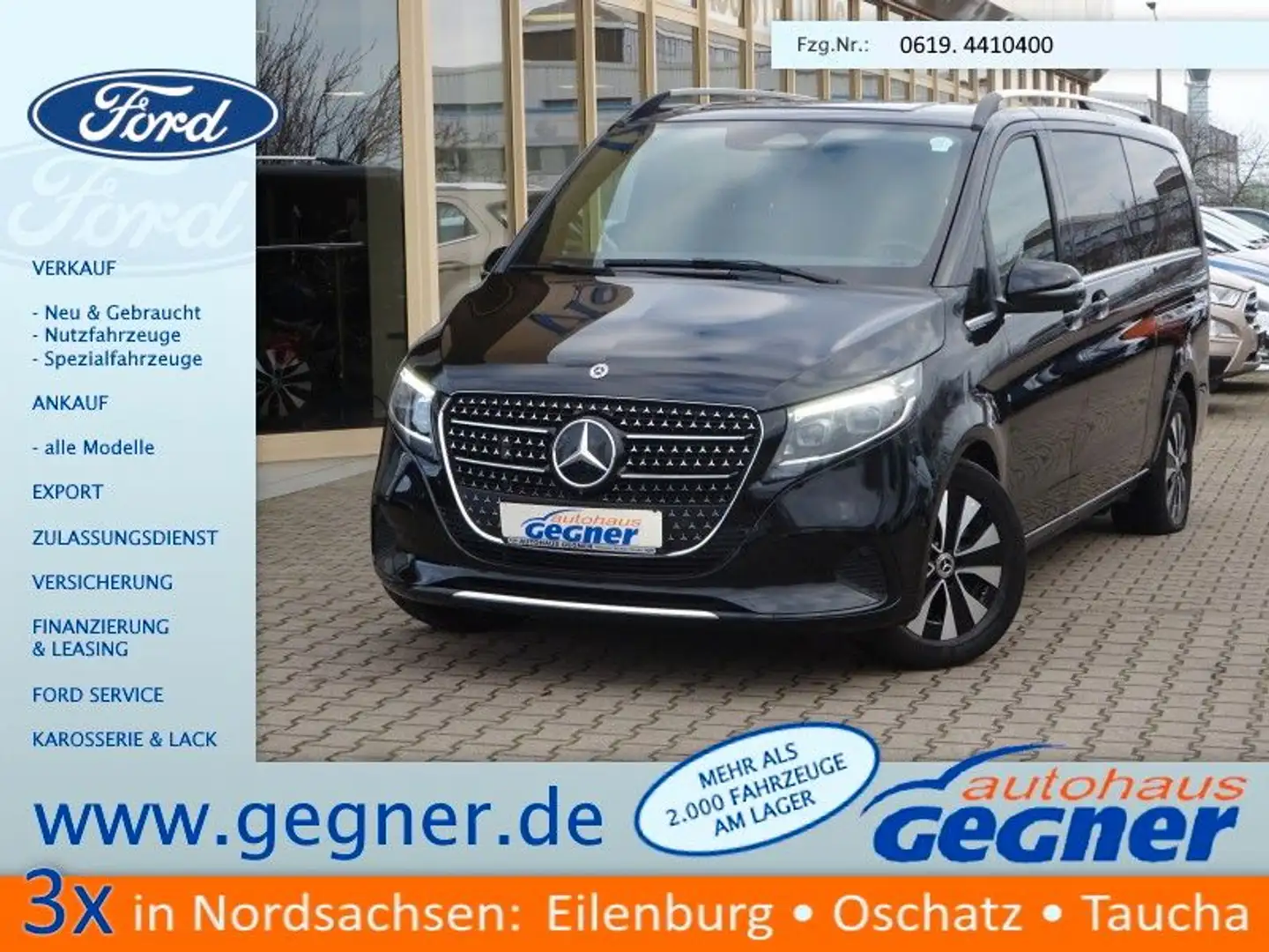 Mercedes-Benz V 300 d extralang 9G-TRONIC Avantgarde Standhzg Noir - 1