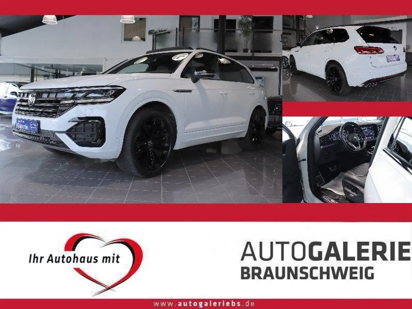 Volkswagen Touareg 3.0TDI 4Mot. R-LINE BLACK *VIRTUAL*PANO* Blanc - 1