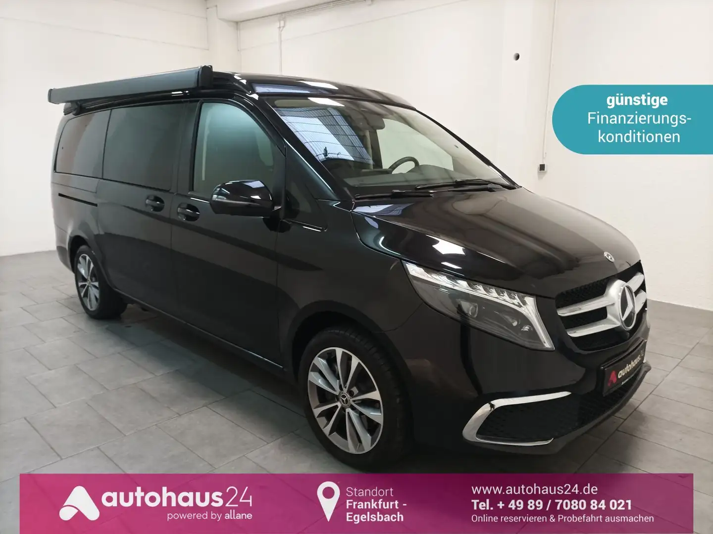 Mercedes-Benz V 300 Marco Polo 300 d 4MATIC AHK|Navi|Aufstelldach Чорний - 1