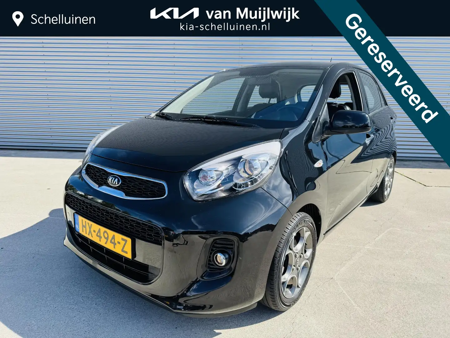 Kia Picanto 1.2 ColorLine 85pk Clima | Cruise | Armsteun | 205 Noir - 1