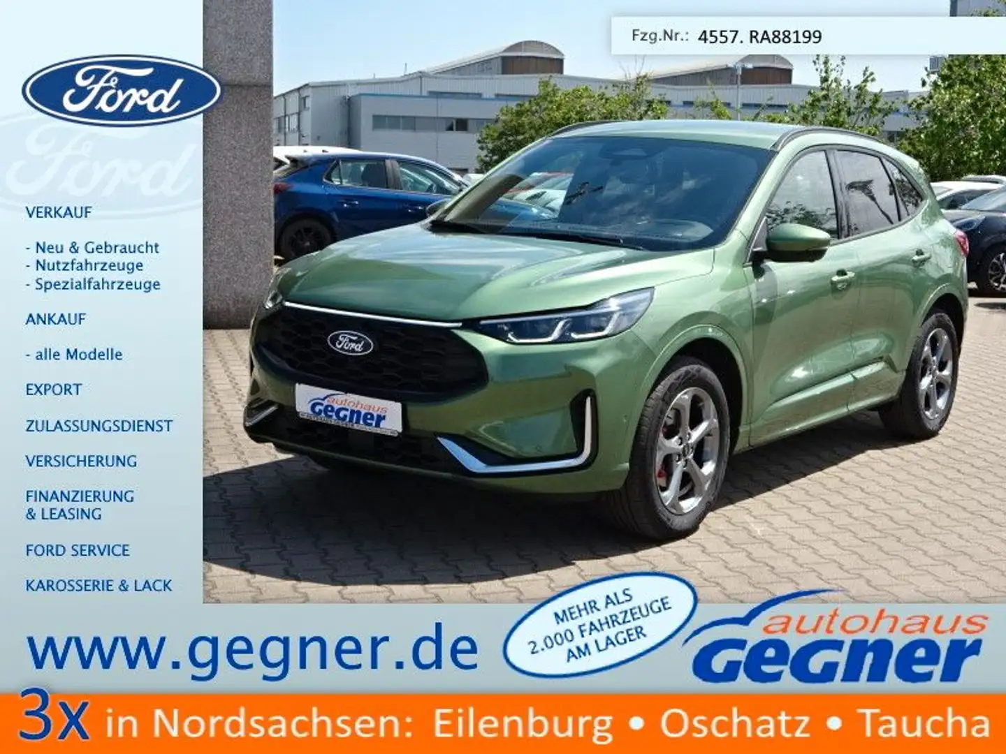 Ford Kuga ST-Line X FHEV 4x4 MatrixLED 360Kam iACC Grün - 1