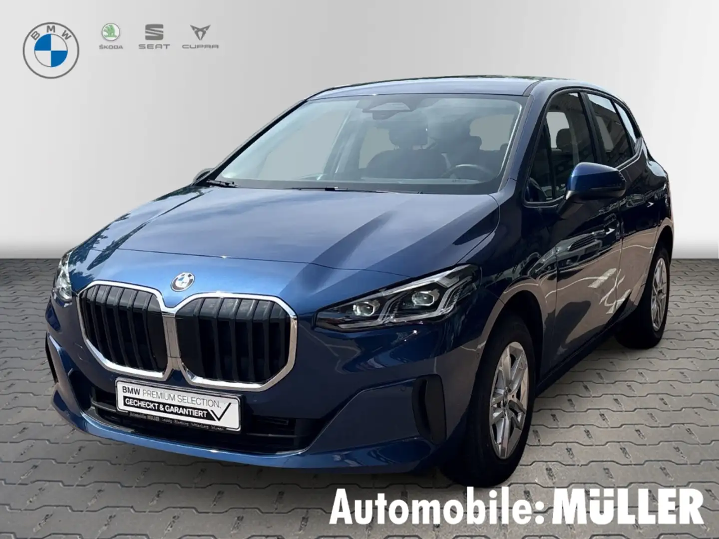 BMW 218 Active Tourer i Park-Assistent AHK-klappbar Navi D Blau - 1