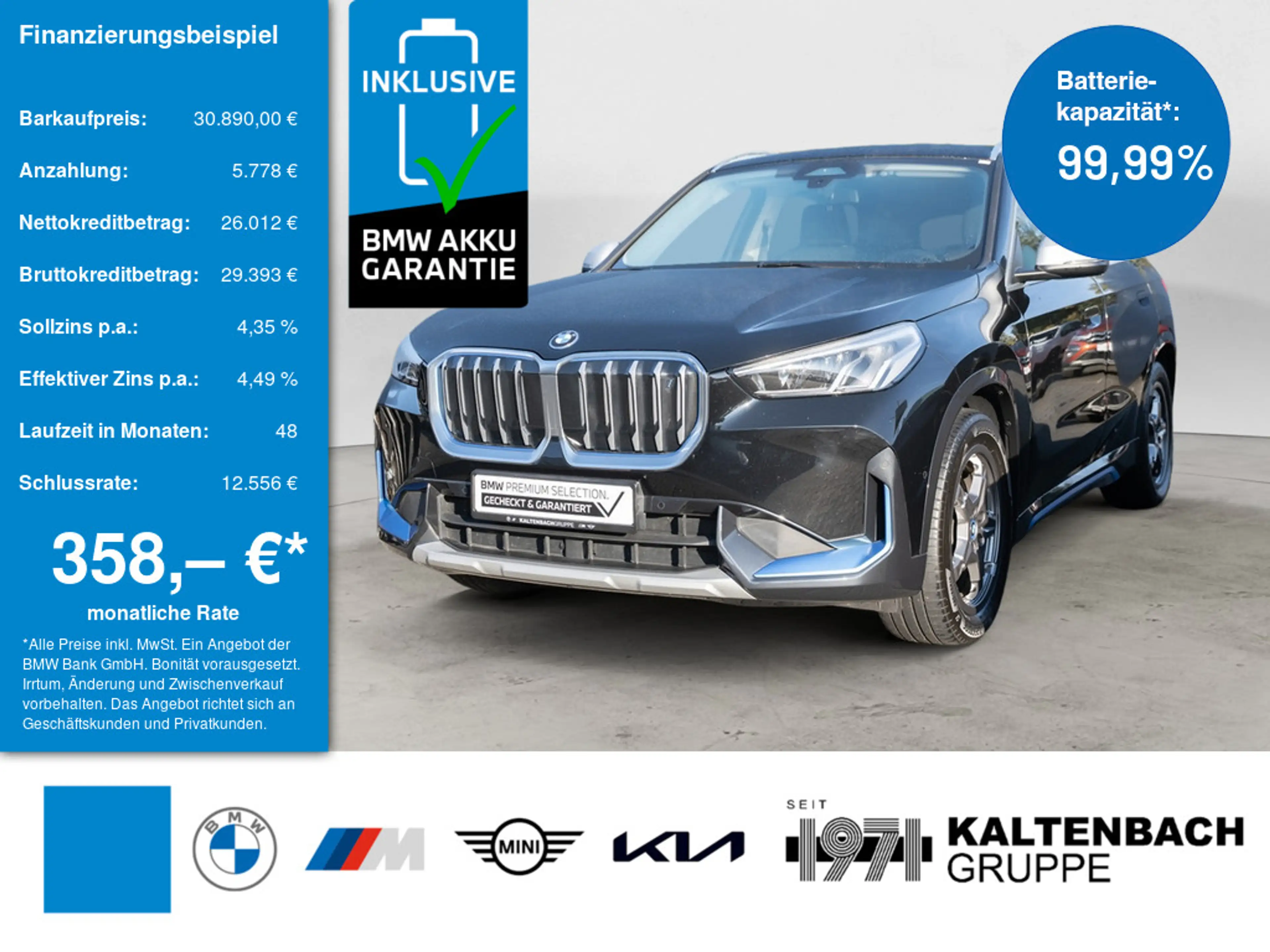 BMW iX1 xDrive30 xLine PANO LED NAVI KAMERA SHZ