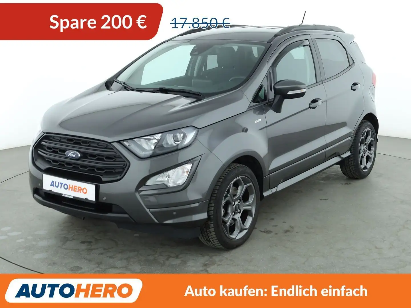 Ford EcoSport 1.0 EcoBoost ST-Line *NAVI*LED*TEMPO*CAM*PDC*SHZ* Grau - 1