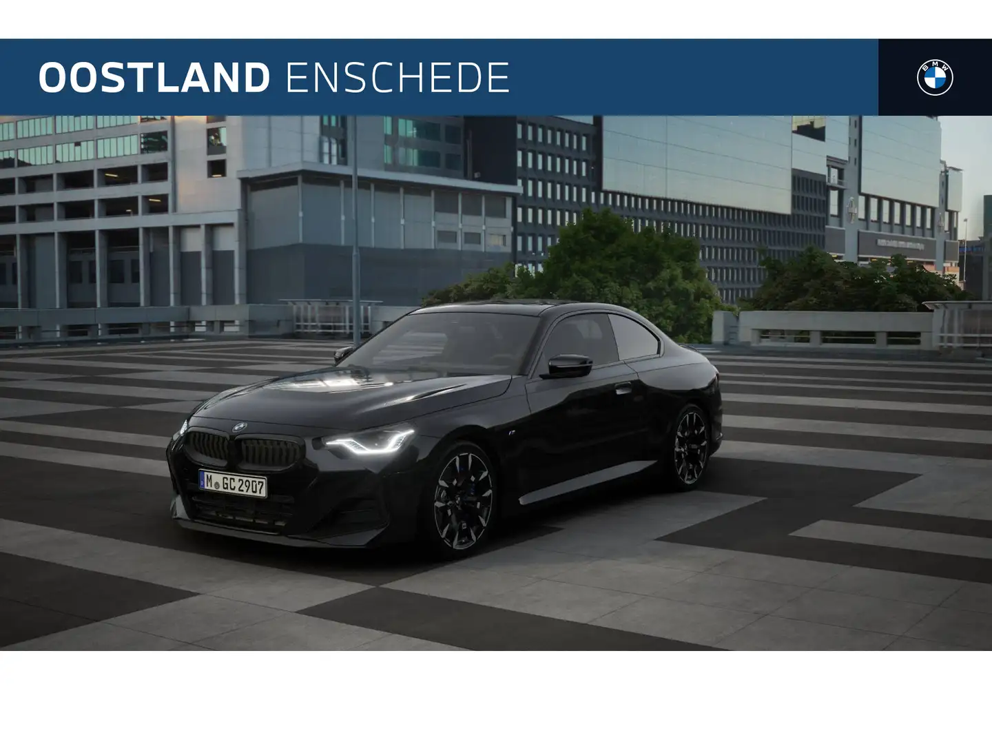 BMW 218 2 Serie Coupé 218i M Sport Automaat / Schuif-kante Zwart - 1